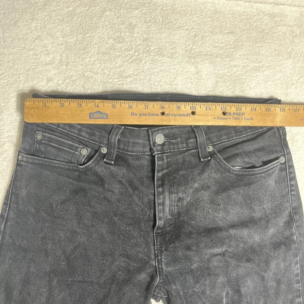 Levi's 511 Men's Jeans 32x34 Black Denim Slim Straight Pockets Mid Rise Cotton